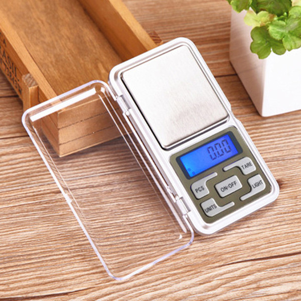 HOT Pocket Scale High Precision Mini Digital Jewelry Balance Electronic Weighing Scales weight scale Grams 100gx0.01g 200gx0.01g 500gx0.1g