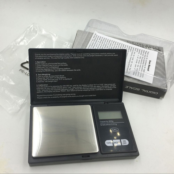 200*0.01g Mini balance Digital Scale Pocket electronic scales Multifunctional Weighing Scales for Diamond Gold jewelry