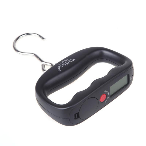 Wholesale Hot 50kg /10g Digital Portable Electronic Electric Luggage Weight Hanging Scale LCD Display Rose Black