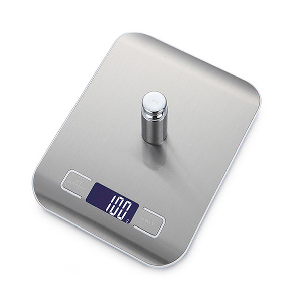 2019 New High Quality Precision Electronic Kitchen Scales Digital Stainless Steel Food Scale Weight Balance Measuring Tool 5kg/1g No Battery