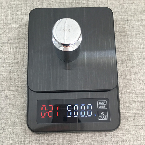 New Arrival Coffee Scale 3kg 0.1g Multi-function Electronic Digital Scales Balance Weight Weighting 3kg LED Stainless Steel Kitchen Scale