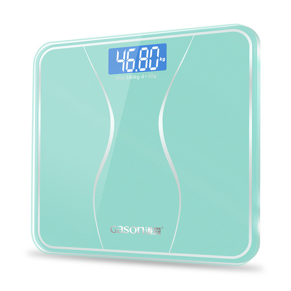 GASON A2s Bathroom Body Scales Glass Smart Household Electronic Digital Floor Weight Balance Bariatric LCD Display 180KG/50G