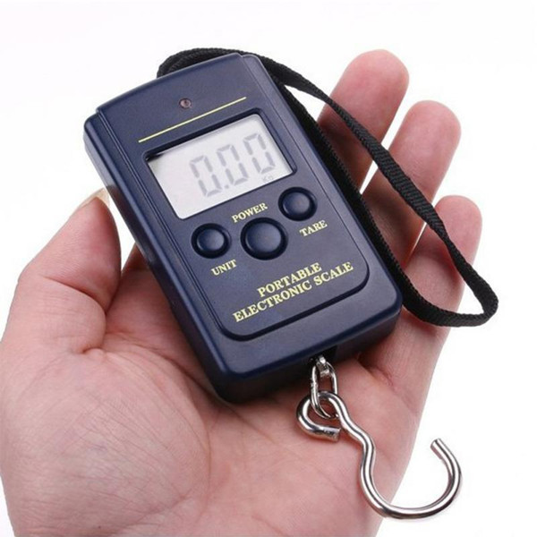 Household Scales 0.01kg - 40kg Hanging Digital Scale Luggage Weight Balance Steelyard Black LCD Mini Pocket Scale Electronic Scale