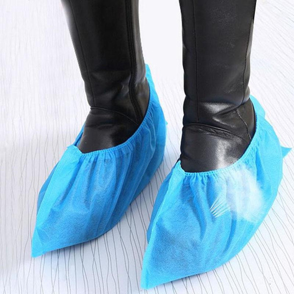 Disposable disposable shoe covers Blue pink non-woven fabrics cleaning food industry medical hopsiptal room Shoes Cover 400pcs 20180920#