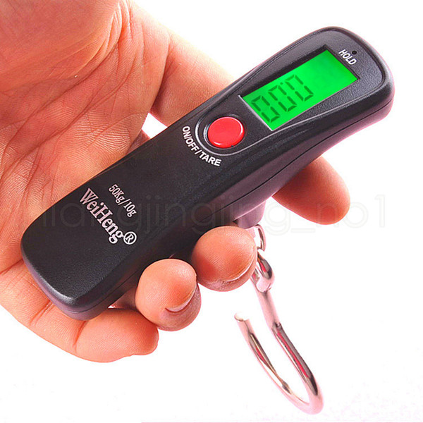 Portable Mini Luggage Scale 50kg/10g Digital Electronic Balance Suitcase Travel Bag Hanging Scales Digital Hook Scale RRA115