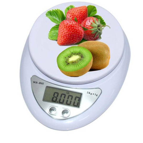 5kg/1g 1kg/0.1g Portable Digital Scale LED Electronic Scales Postal Food Measuring Weight Kitchen LED Electronic Scales with Retail box