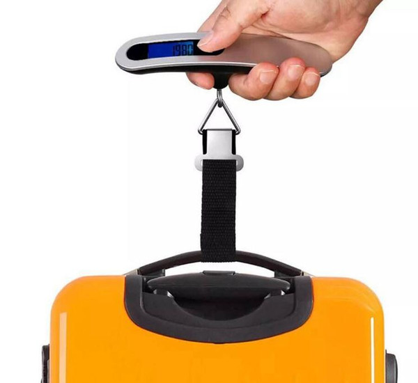 Portable Travel 110lb / 50kg LCD Digital Hanging Luggage Scale Weight Balance with Retail Box High Quality SN2421