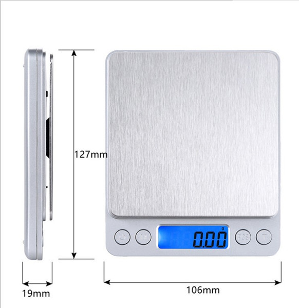 High precision jewelry scale 0.01g mini stainless steel electronic pocket weighs household kitchen scale palm