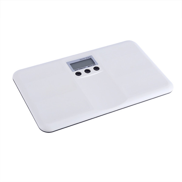 Electronic LCD Digital Weighting Scale On/Tare Function Battery/Lock Alarm Baby Pet Body Weighting Scale D19011702