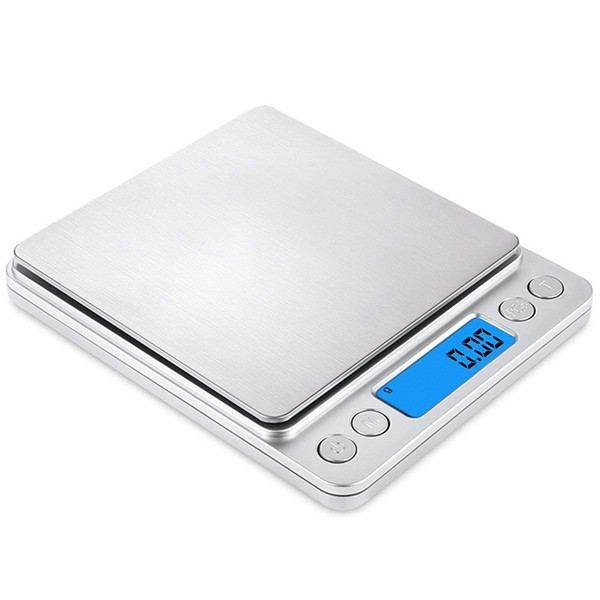 Top Selling Digital Kitchen Food Scale 500 x 0.01g Pocket Size with PCS Tare Switch Weighing Units Multifunction Stainless Steel Platform