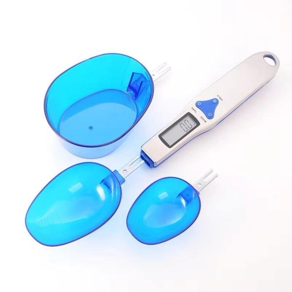 New Style 500g/0.1g Portable LED Electronic Scales Measuring Spoon Food Diet Postal Blue Kitchen Digital Scale Measuring Tool Creative Gifts