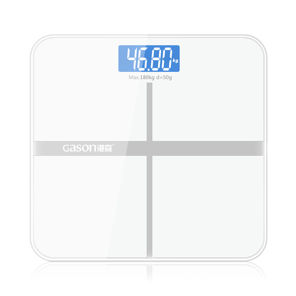 GASON A1 Bathroom floor scales smart household electronic digital Body bariatric LCD display Division value 180KG/50G