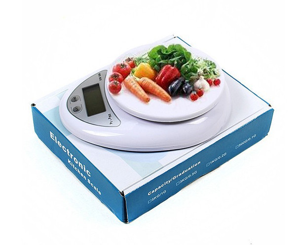 new Portable Digital Scale 5Kg 1g Electronic Kitchen Good Helper Electronic Weight Scale 5Kg 1g battery included fast shipment j103