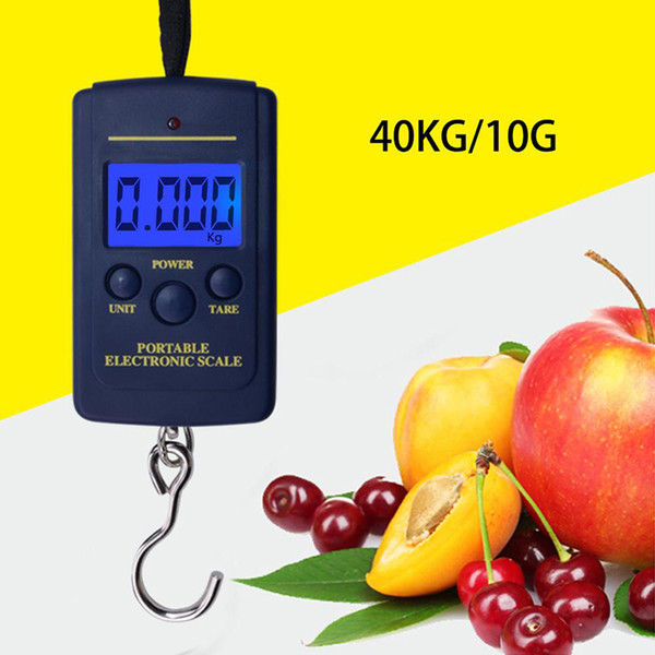 DHL Shipping Digital Scales Luggage Scale Portable 40Kg 10g Mini Protable Pocket Weighting Fishing Scale Electronic Hanging Balance Scale