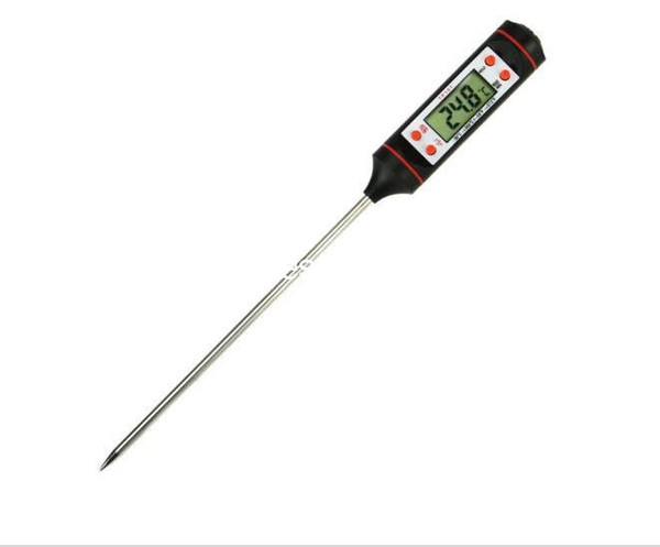 HOT New black/white color Digital Cooking Thermometer Food Probe Meat Kitchen BBQ Sensor Dining Tools TP101