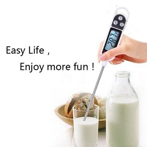 2017 Colorful Digital Food Thermometer BBQ Cooking Meat Hot Water Measure Probe Kitchen Tool 8CBI