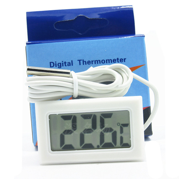 Hot Professinal Mini Digital LCD Probe Aquarium Fridge Freezer Thermometer Thermograph Temperature Meter for Refrigerator -50~ 110 Degree