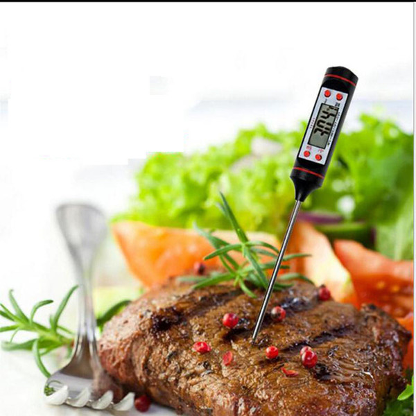 Digital BBQ Thermometer Cooking Food Probe Food Thermometer Meat Thermometer Kitchen Instant Digital Temperature Read Food Probe