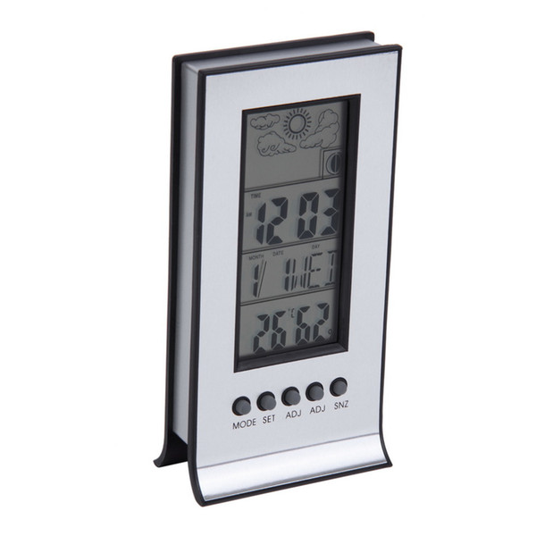 2017 New Arrival Indoor Outdoor Wireless Thermometer Weather Station Alarm Clock Calendar