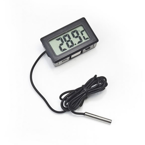 1 Piece Digital LCD Probe Fridge Freezer Thermometer Thermograph For Aquarium Refrigerator