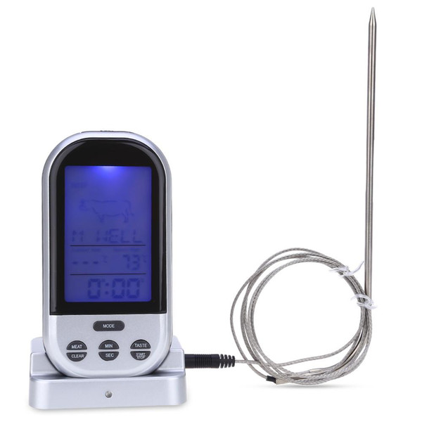 Wireless Food Cooking Thermometer LCD Barbecue Timer Digital Probe Meat Thermometer BBQ Temperature Gauge Kitchen Cooking Tools