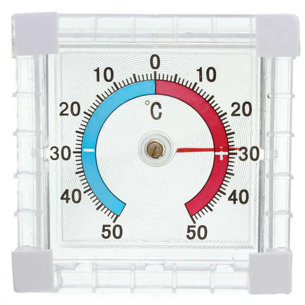 Window Indoor Dial Temperature Thermometer Outdoor Wall Greenhouse Garden Home Office Graduated Disc Measurement