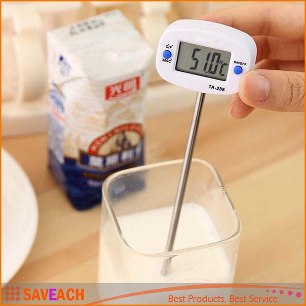 Hot Sale Instant Digital LCD Food BBQ Meat Chocolate Oven Cooking Probe Thermometer, 2016 Free Shipping