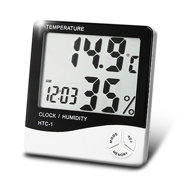 When the temperature and humidity meter, meter, temperature and humidity meter on a large screen, indoor and outdoor thermometer