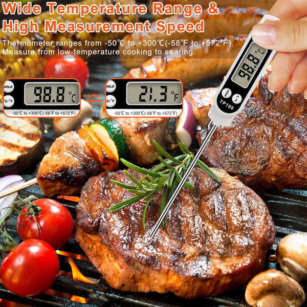 Meat thermometer Digital food thermometer Instant read thermometer for Meat Food Cooking Hot Water Measure Probe Kitchen Tool