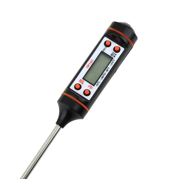 Digital Cooking Food Probe Meat Household Thermometer Kitchen w/ BBQ 4 Buttons Barbecue baking kitchen thermometer small screen