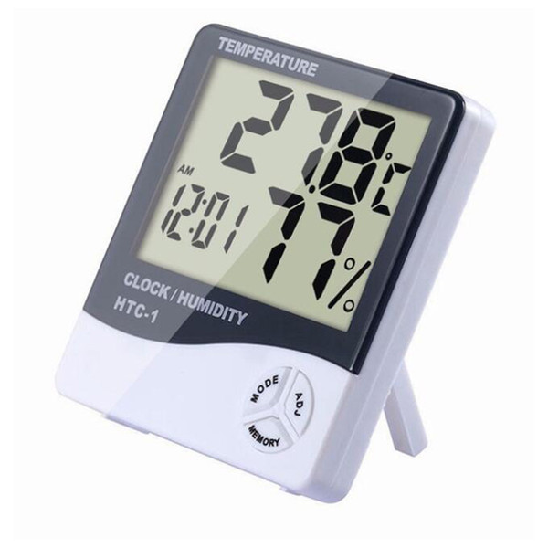 2018 Fashin Thermometer Indoor LCD Electronic Digital Temperature Humidity Meter Digital Thermometer Hygrometer Alarm Clock Weather Station