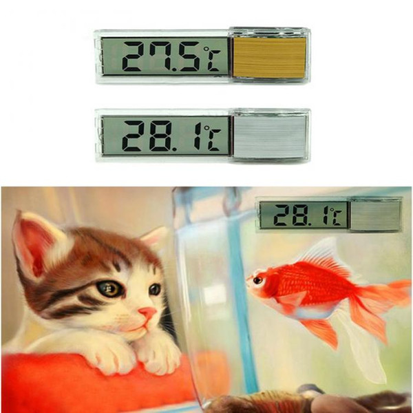 New Multi-Functional LCD 3D Digital Electronic Temperature Measurement Fish Tank Temp Meter Aquarium Thermometer Free Shipping