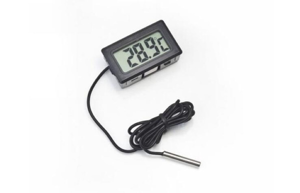 100pcs Digital LCD Screen Thermometer Refrigerator Fridge Freezer Aquarium FISH TANK Temperature -50~110C GT Black white Color w1128