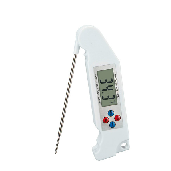 Digital Folding Kitchen Food Thermometer With Backlight Voice Prompt Cooking Tool Probe BBQ Meat Oven Thermometer Water