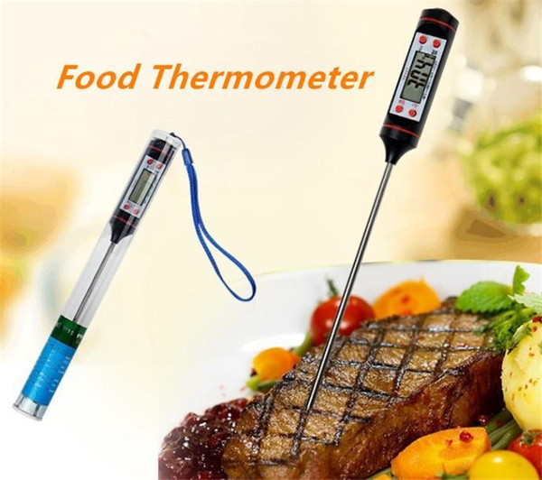 New Household Food Grade Digital Cooking Food Probe Meat Kitchen BBQ Selectable Sensor Thermometer Portable Digital Cooking Thermometer