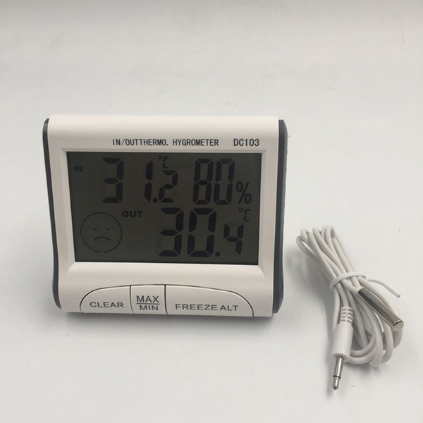 Household Digital Thermometer Hygrometer with LCD Screen Useful Indoor and Outdoor Max Min Temperature Humidity Measuring Device