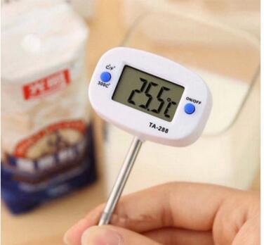 200pcs useful Kitchen Cooking Food Meat Probe BBQ Digital Thermometer, Chocolate Oven Thermometer