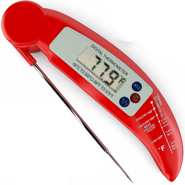 ys103 PT301 Folding Kitchen Cooking Food Meat Probe Digital Thermometer Electronic BBQ Gas Oven Thermometer Cooking grill thermometer 2wn087