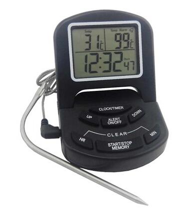 Probe alarm food thermometer with the function of timing digital display thermometer/DTH - 65