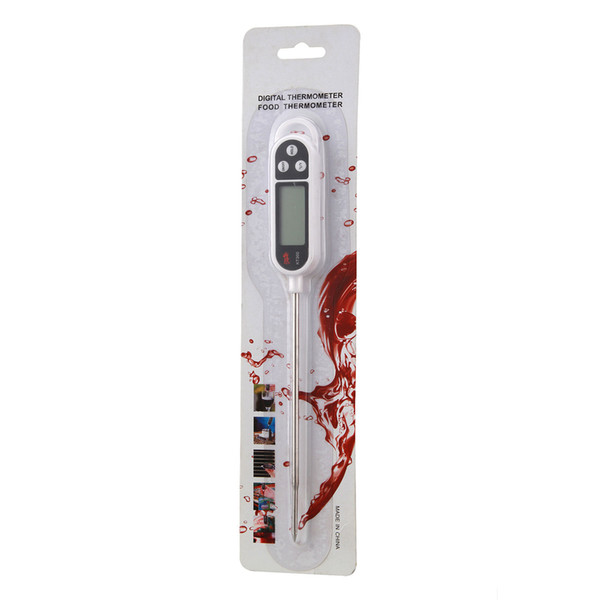 Hot Sale !!!!! 5PCS/Set White & Black Meat Candy Jam Cooking KT300 Digital Thermometer Probe Food Kitchen BBQ Deep