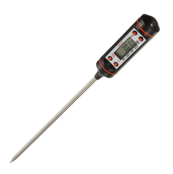 Digital Cooking Food Probe Meat Household Thermometer Kitchen w/ BBQ 4 Buttons 5pcs free shipping LX4198