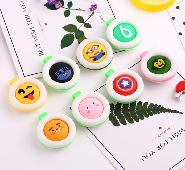 Anti-mosquito Button Cute Cartoon Mosquito Repellent Clip Adults Kids Summer Non-toxic Mosquito Repellent Buckle Pest Control