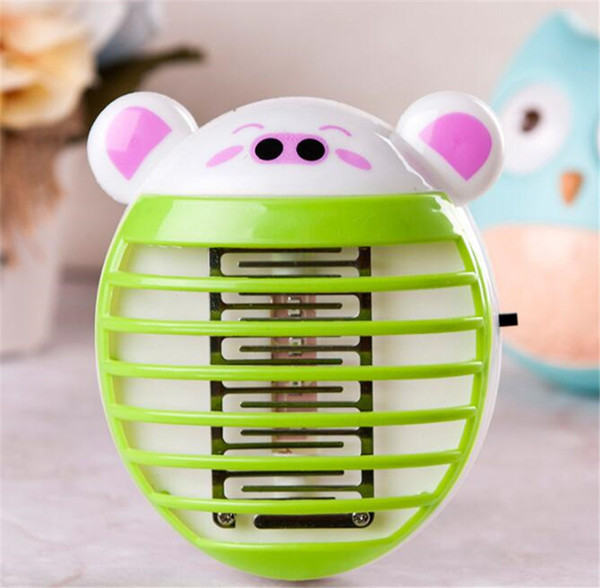 Trendy Lovely pig Mini LED Night Light Insect Mosquito Repellent Mosquito Killer Night Lamp Trap Lamp Killer Zapper Anti Mosquito Light.