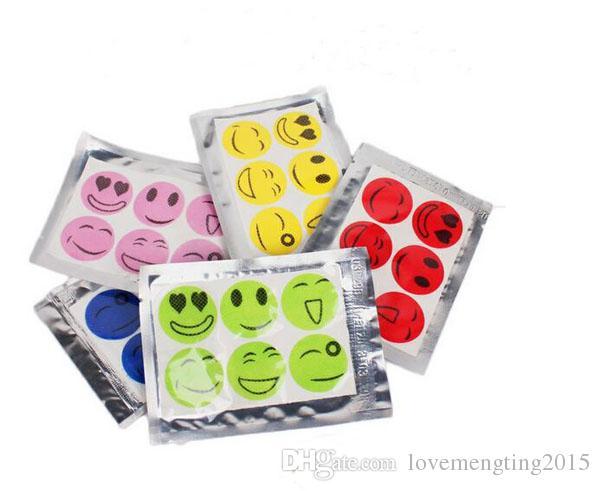 Nature Anti Mosquito Repellent Insect Repellent Bug Patches Smiley Smile Face Patches Baby Adult Mosquito Repellent Stickers