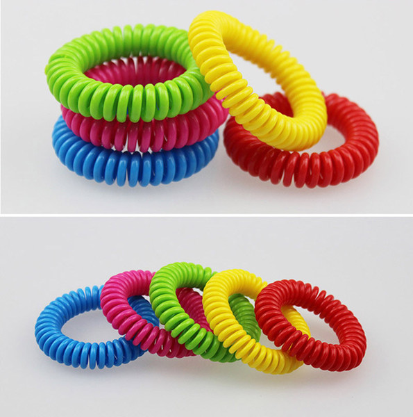 Mosquito Repellent Phone Ring Summer Natural Plant Oils Phone Strap Elastic Anti-mosquito Bracelet Spiral Hand Wrist B