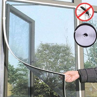 Anti-Insect Fly Bug Mosquito Door Window Curtain Net Mesh Screen Protector White