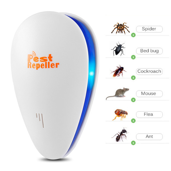 ltrasonic Electronic Pest Repeller Repels Mice Bed Bugs Mosquitoes Spiders Repellent for Home Office Pest Control piders Mouse Pest Repeller