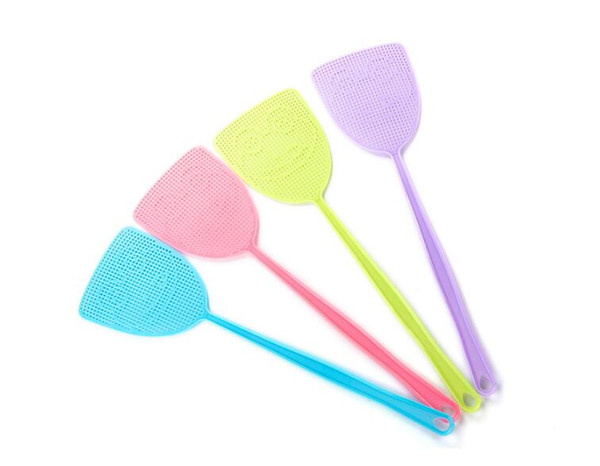 Fly Swatter Manual Swat Pest Control - Long Handle Plastic Flyswatter Killer Tools Pest Reject Insect Swatters - Thicker Weight Durable