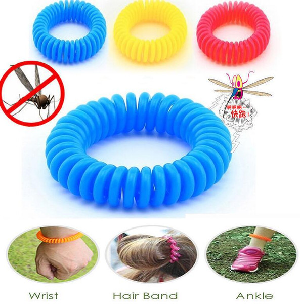 Mosquito Repellent Bracelets Plastic spring hand Wrist Band telephone Ring Chain Anti-mosquito bracelet Pest Control Bracelet Bands