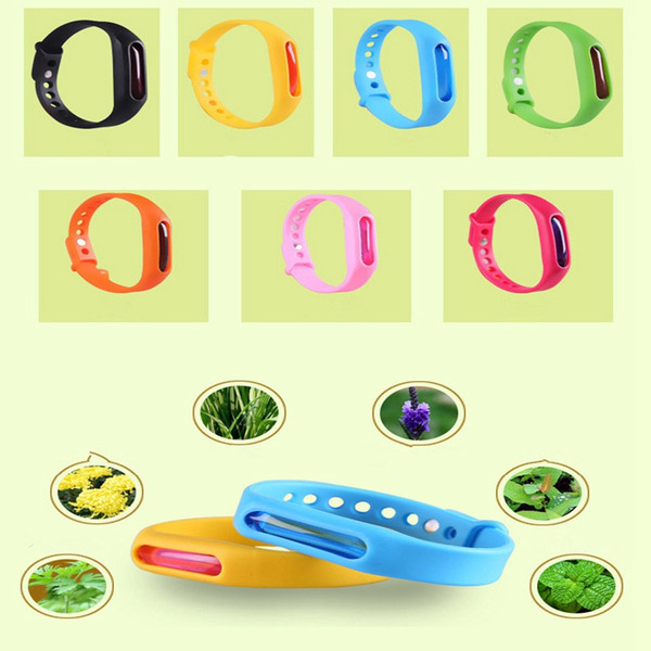 Pest Control Insect Mosquito Repellent Bracelet Waterproof Pure Natural Mosquito Killer Repellent Clip Silicone Wristband Anti-Mosquito